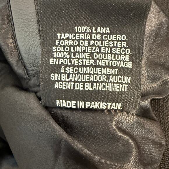 Emerald Cropped Letterman Varsity Jacket | Wool & Leather | Women’s Small - Picture 8 of 16